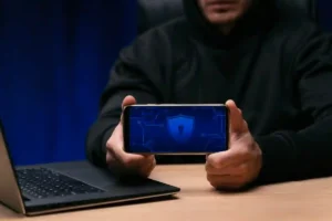 close-up-programmer-holding-phone