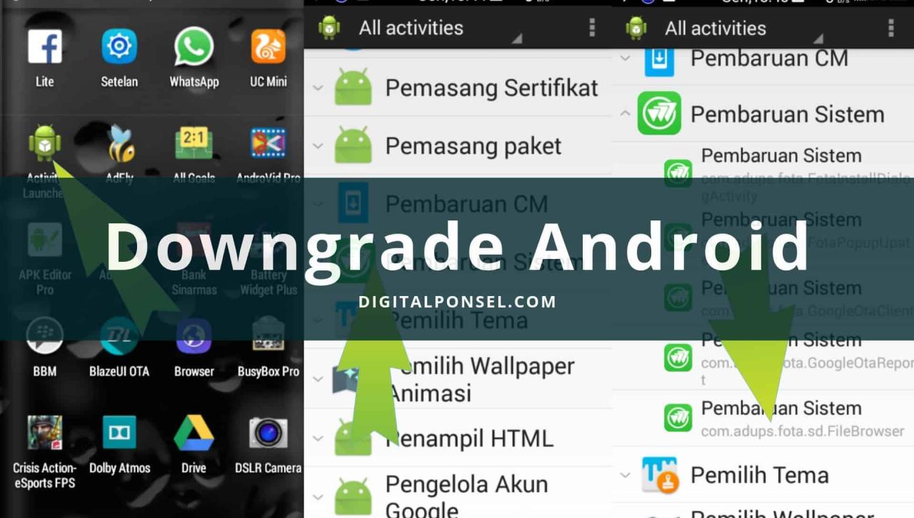 Cara Mudah Downgrade Versi Aplikasi Android Juli 2018 Cara Downgrade Android ke Versi Sebelumnya