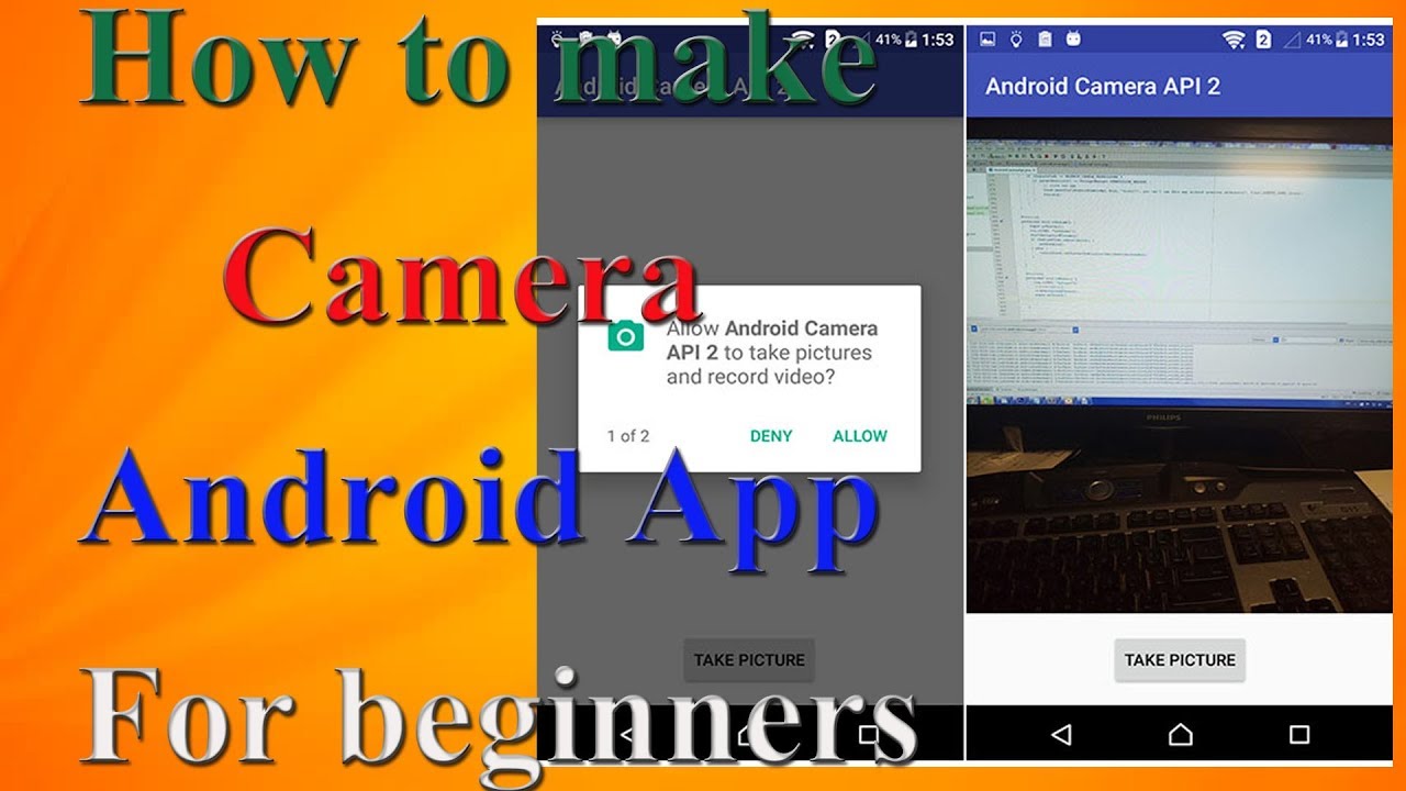 Android Studio Tutorial - How to make camera android app - YouTube