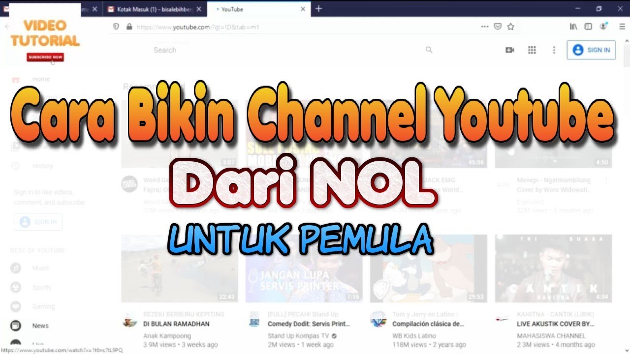 Cara membuat channel youtube untuk pemula mulai dari nol - YouTube Cara membuat channel youtube untuk pemula mulai dari nol - YouTube