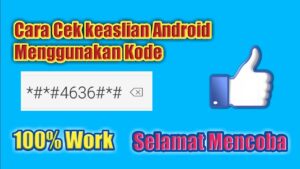 Cara cek Keaslian HP Android Dengan menggunakan Kode (100%Work) - YouTube